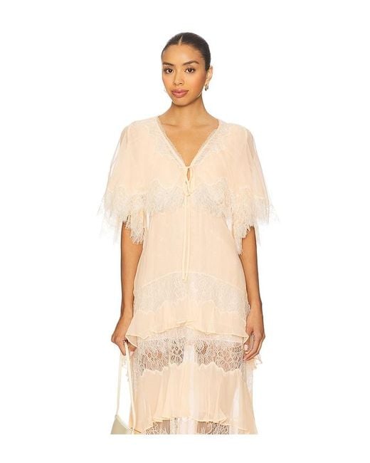 LoveShackFancy Natural Thessia Top