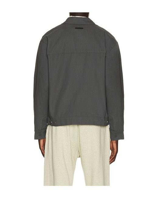 Fear Of God Black Work Jacket for men