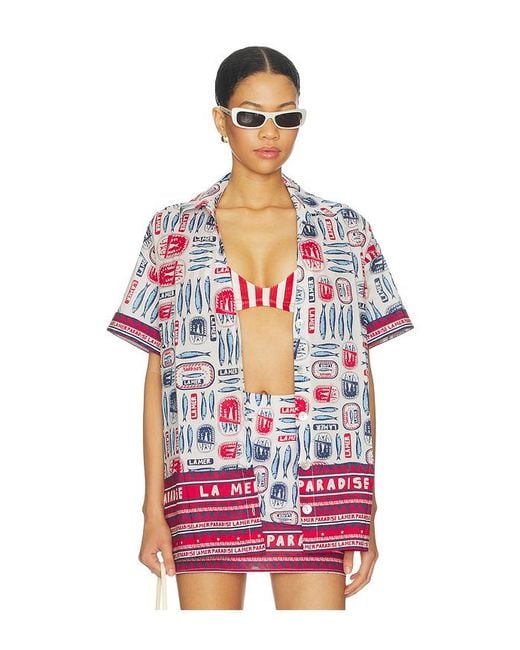 Show Me Your Mumu Red Parker Button Down