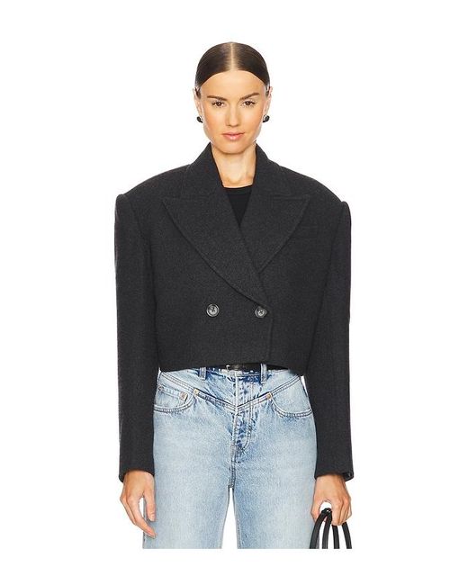 GRLFRND Black X Emily Gemma The Short Coat