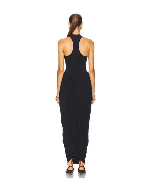 Helsa Black The Duchess Jersey Dress
