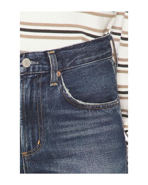 Agolde Blue Mid Rise Kick Boot Jeans