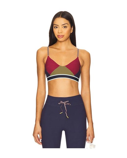 The Upside Blue Starburst Geogie Scoop Sports Bra
