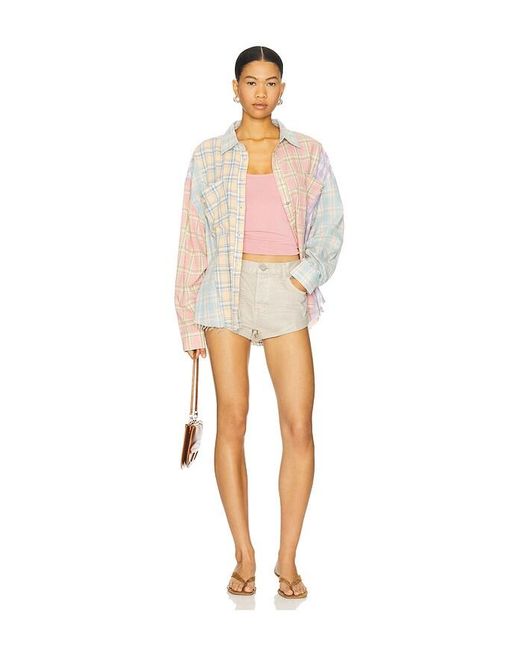 One Teaspoon White Bandit Low Waist Denim Shorts