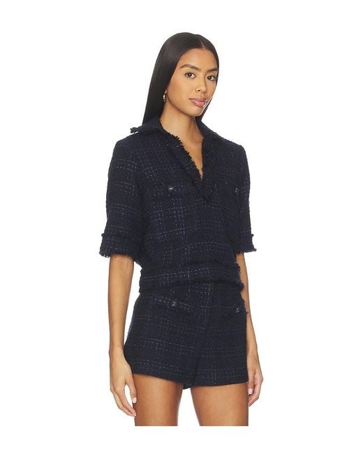 Veronica Beard Blue Babbs Top