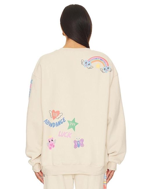 The Mayfair Group Natural Angels All Around You Crewneck