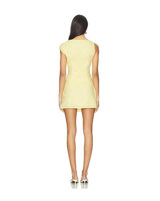 SNDY'S Yellow Saskia Mini Dress