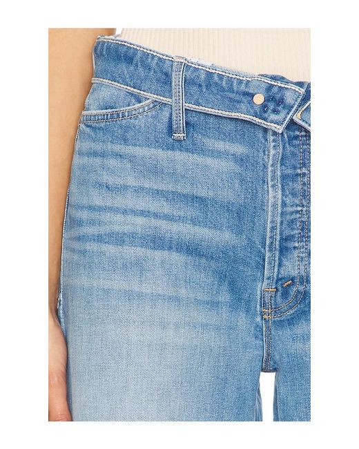 Mother Blue The Foldover Dodger Sneak Jeans