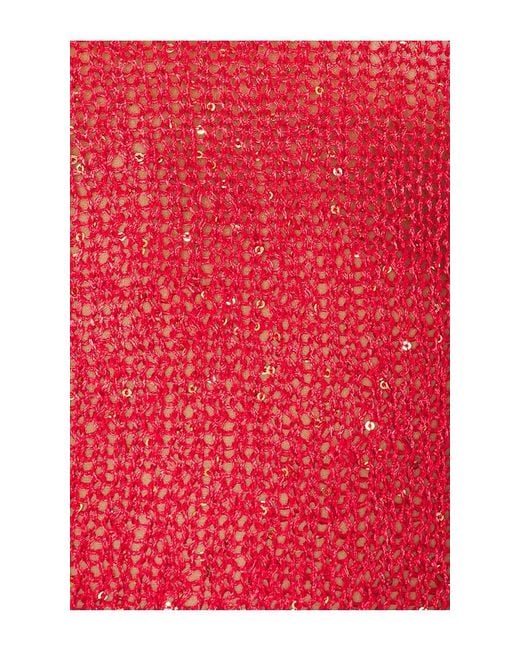 superdown Red Miranda Knit Top