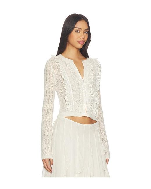 LoveShackFancy Natural Melisse Cardigan