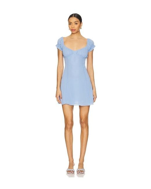 Amanda Uprichard Blue Ansel Dress