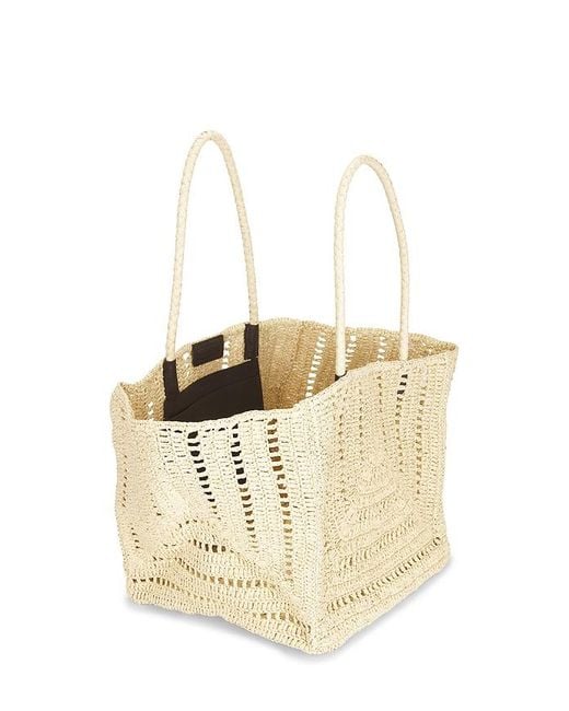 Madewell Natural Large Eyelet Raffia Tote