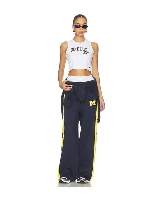 Hype and Vice White University Of Michigan Tank Top