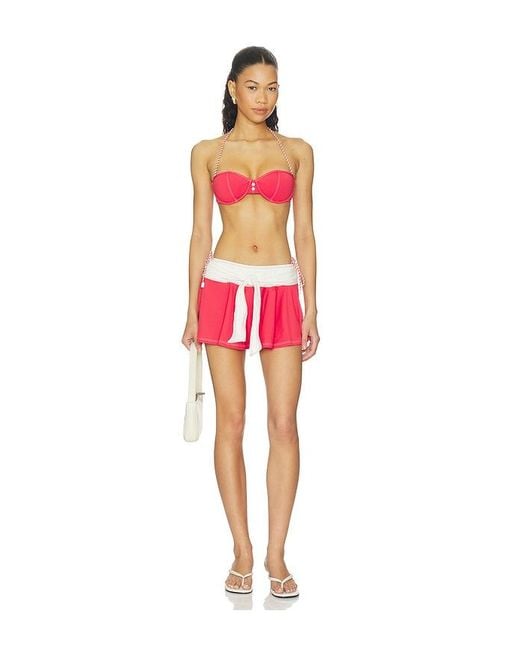 Solid & Striped Red The Malena Skirt
