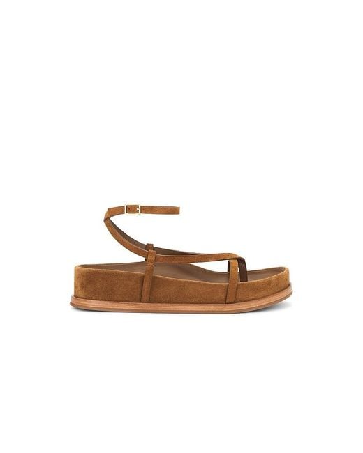 Loeffler Randall White Ankle Wrap Footbed Sandal