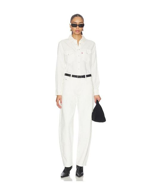 Levi's White Iconic Western Shirt