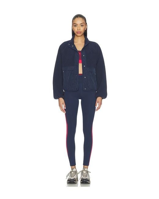 P.E Nation Blue Technique Quilt Jacket