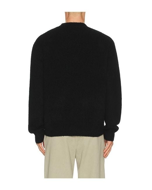 AllSaints Black Finden Crew Neck Sweater for men