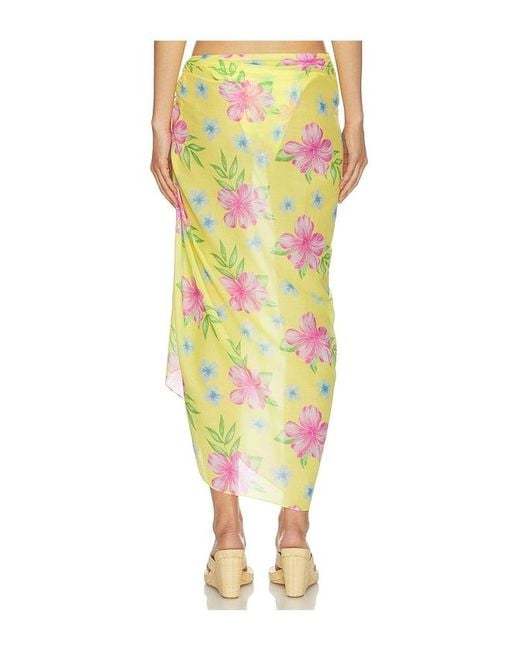 Frankie's Bikinis Yellow Alessia Sarong