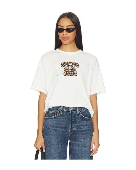 Never Fully Dressed White Call Me Boxy T-Shirt