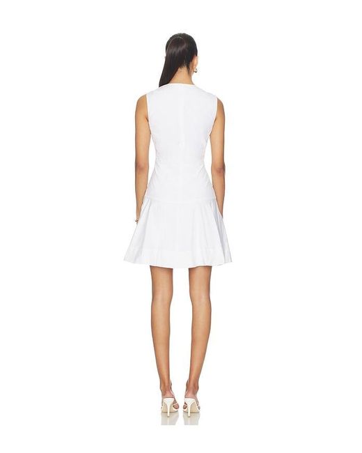 Veronica Beard White Mini Karrigan Dress