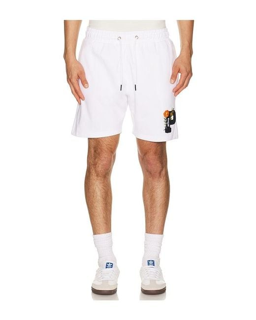 Prince Tennis White Brushed Fleece Short for men