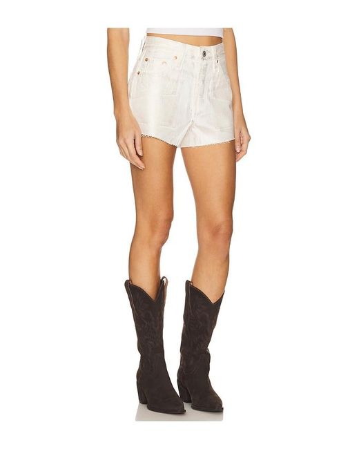 501 Original Short En Color Blanco Talla En Levi's de color Black