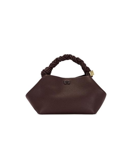 Ganni Brown Small Grained Bou Bag