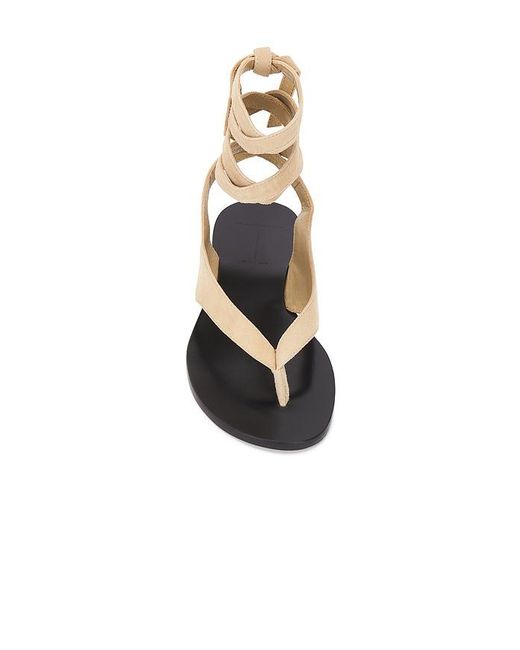 Black Suede Studio White Tres Sandal