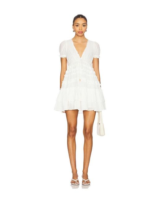 Free People White X Free-Est Darcy Mini Dress