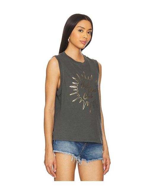 Spiritual Gangster Blue High Vibes Bowery Tank Top