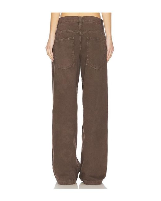 Jaded London Brown Colossus Wide Leg Jeans