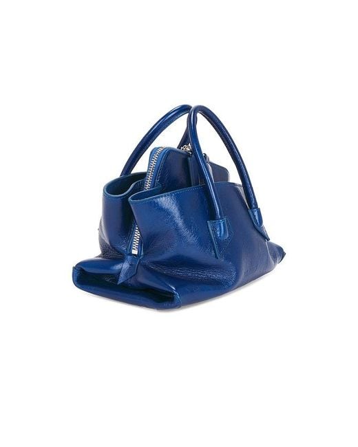 The Attico Blue La Passeggiata Mini Top Handle Bag