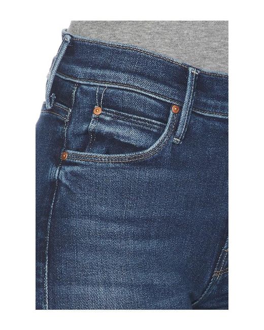 Mother Blue The Mid Rise Dazzler Skimp Jeans