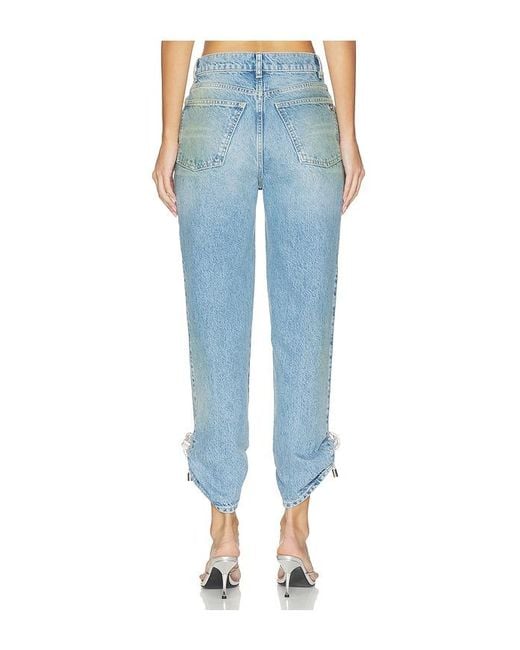 Area Blue Crystal Knot Jean