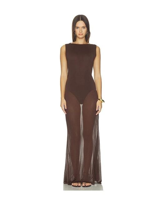 SRG Brown Evan Maxi Dress