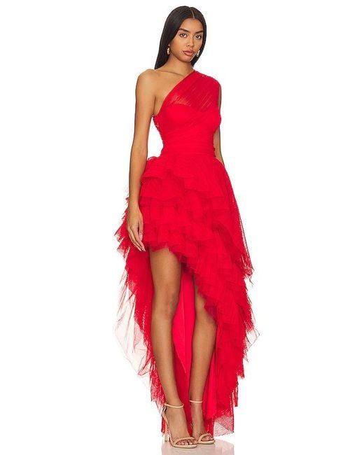 MAJORELLE Red Soriya Gown