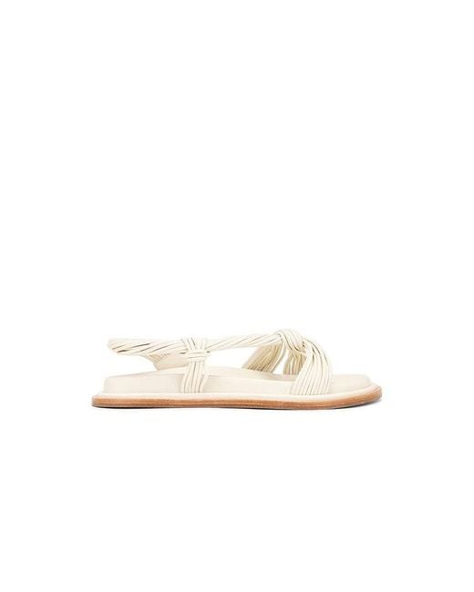 Acler White Iverly Knot Sandal
