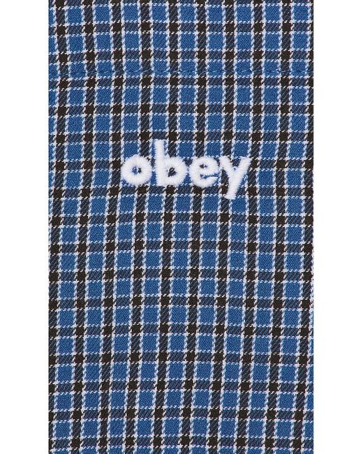 メンズ Obey シャツ Blue