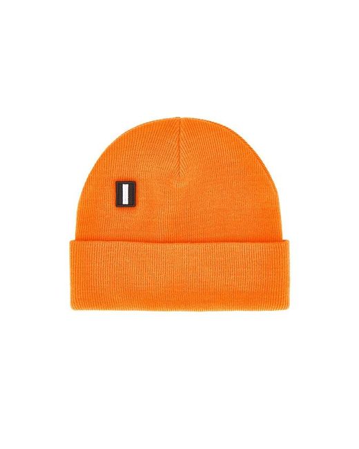 White/space Black Beanie