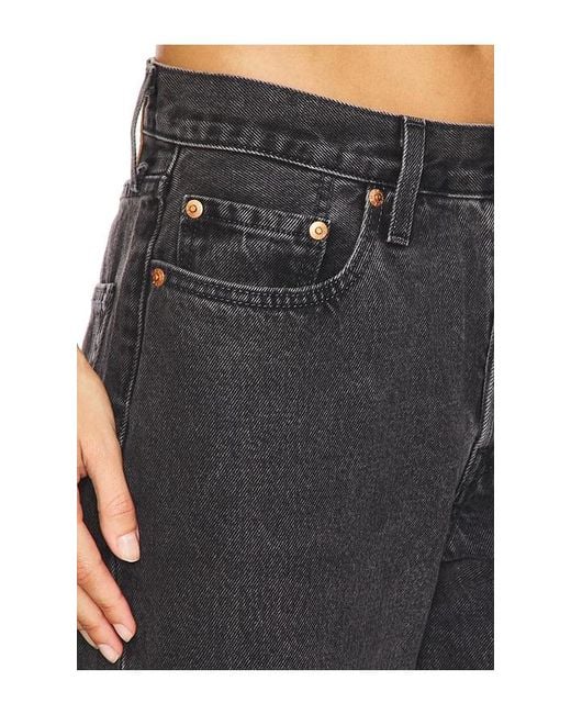Levi's Black 501 90S Ankle Straight Jeans