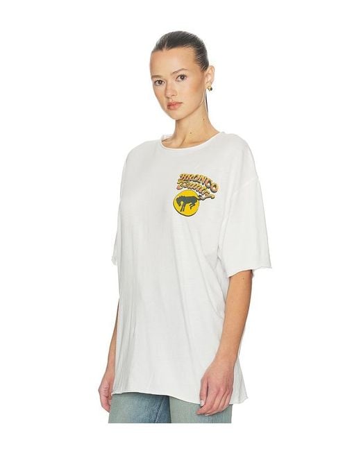 Junk Food White Bronco Country Tee for men