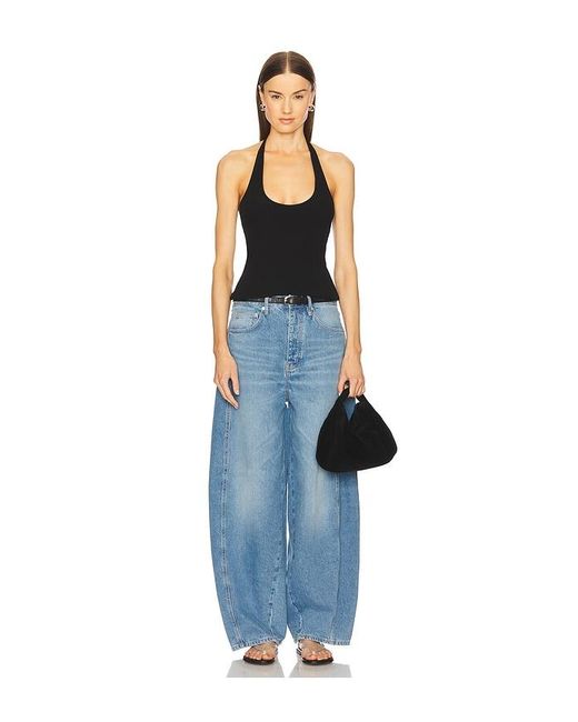 St. Agni Blue Mid Rise Balloon Jeans
