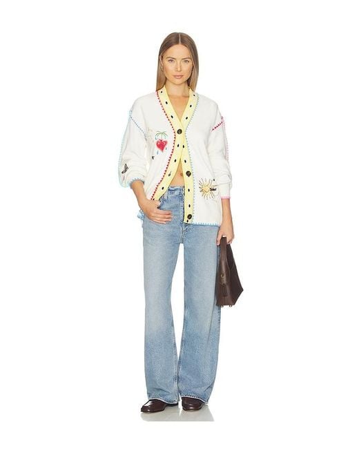 Never Fully Dressed White Celestial Martha Cardigan