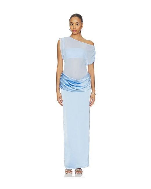 Amanda Uprichard Blue X Revolve Olandria Midi Dress