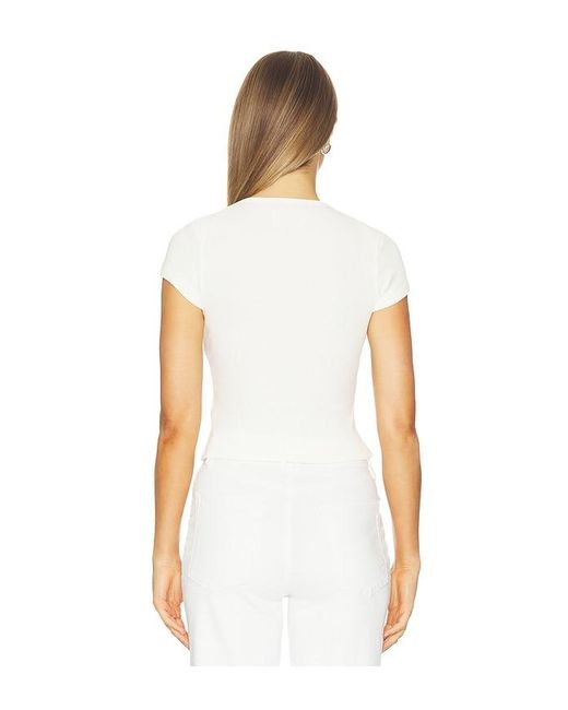 Citizens of Humanity White Baby Waffle Tee