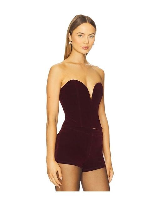 superdown Purple Eva Sweetheart Top