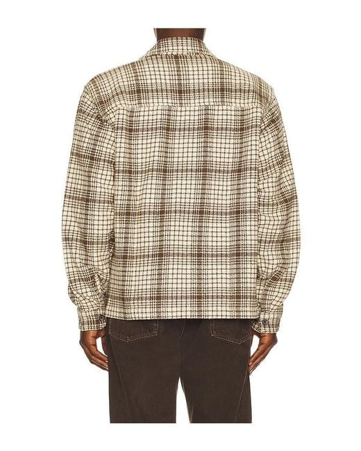 Obey Natural Parker Zip Shirt Jacket for men