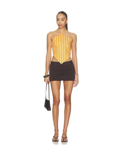 Simon Miller Multicolor Kit Poplin Tie Top