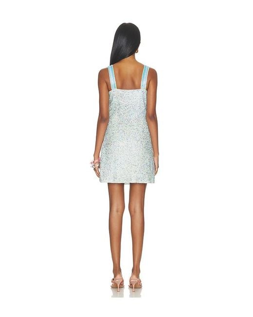 Oceanus Blue Dreamscape Mini Dress